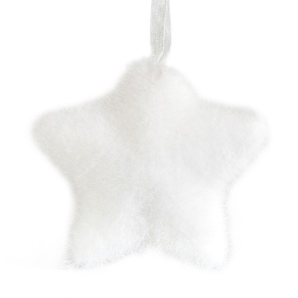 Χριστουγεννιάτικο Αστέρι Λευκό, Οικολογικό (10cm)